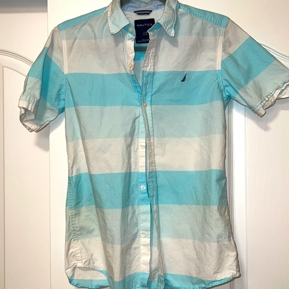 Nautica youth casual button down - Size Large (14-16)